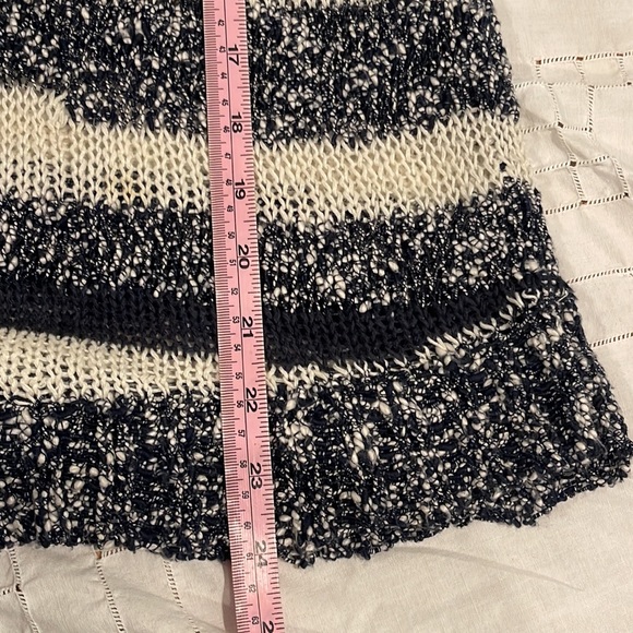 Lucky Brand striped cap sleeve open knit sweater, Sz M - Picture 14 of 14
